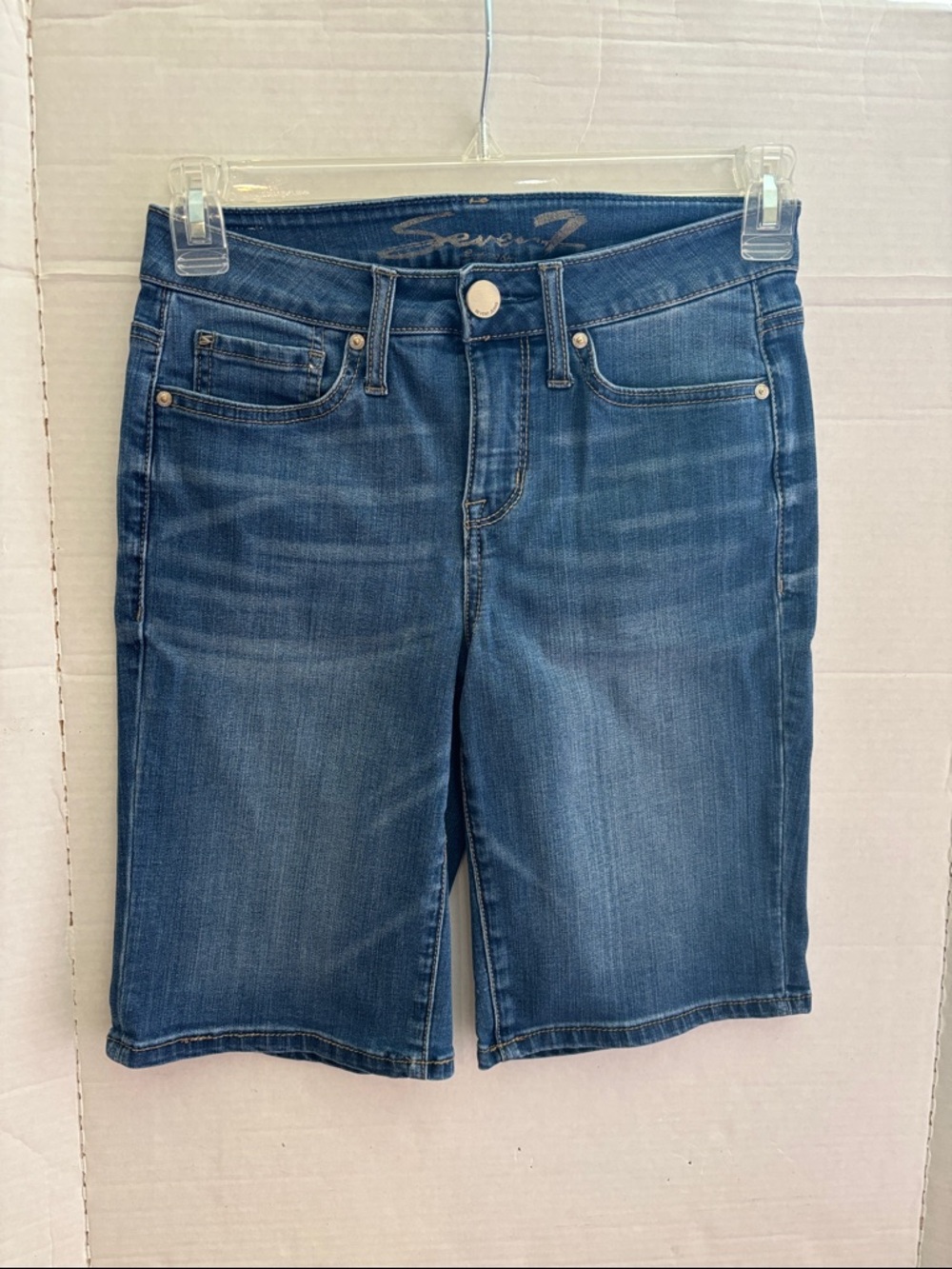 Seven7 Women's Denim Bermuda Shorts